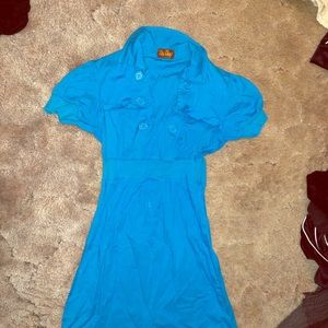 Blue vintage BeBop brand dress XS/S worn once